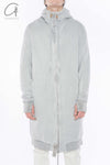 BORIS BIDJAN SABERI hooded jacket ZIPPER3.1 F099 PBBS30 off-white pure cotton